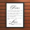 Family Love Unconditional Printable Wall Art