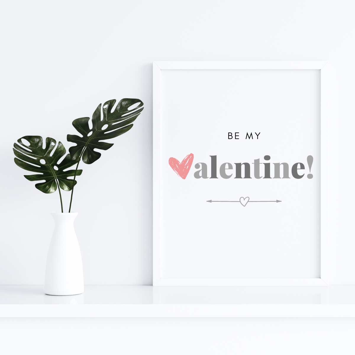 Be My Valentine Digital Downloadable Art for Instant Romance and Affection