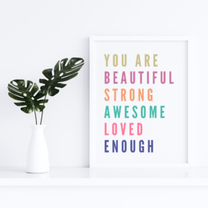 Empowering Affirmations Wall Art Print