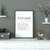 Father Definition Wall Art Print