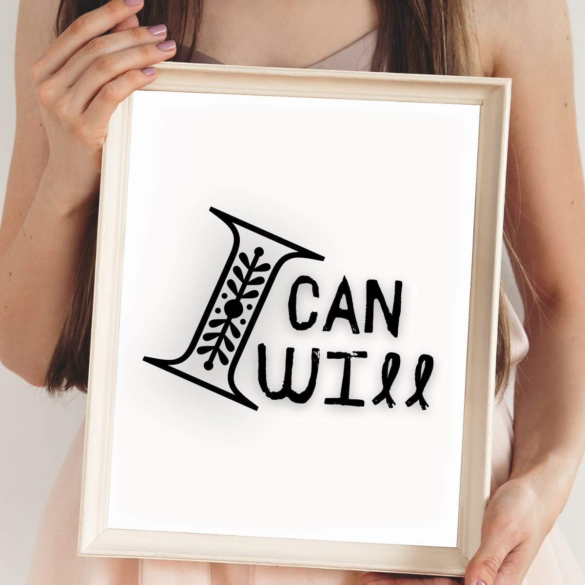 I Can I Will Wall Art Printable - Empower Your Space - Freemium