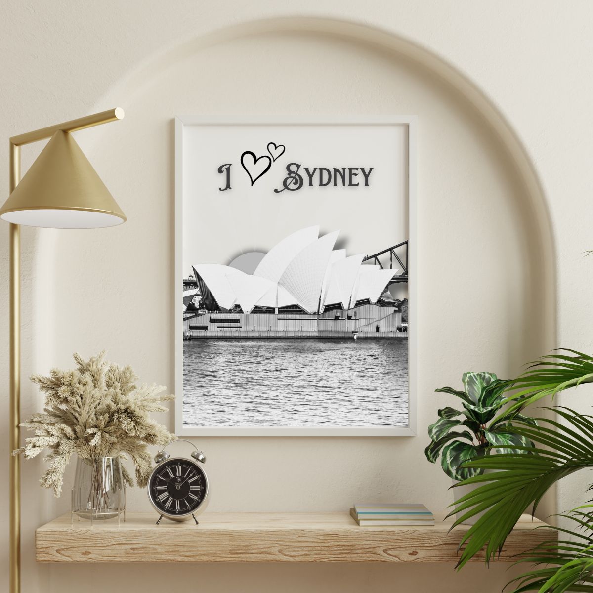 I Love Sydney Opera House Poster with Sun Rise