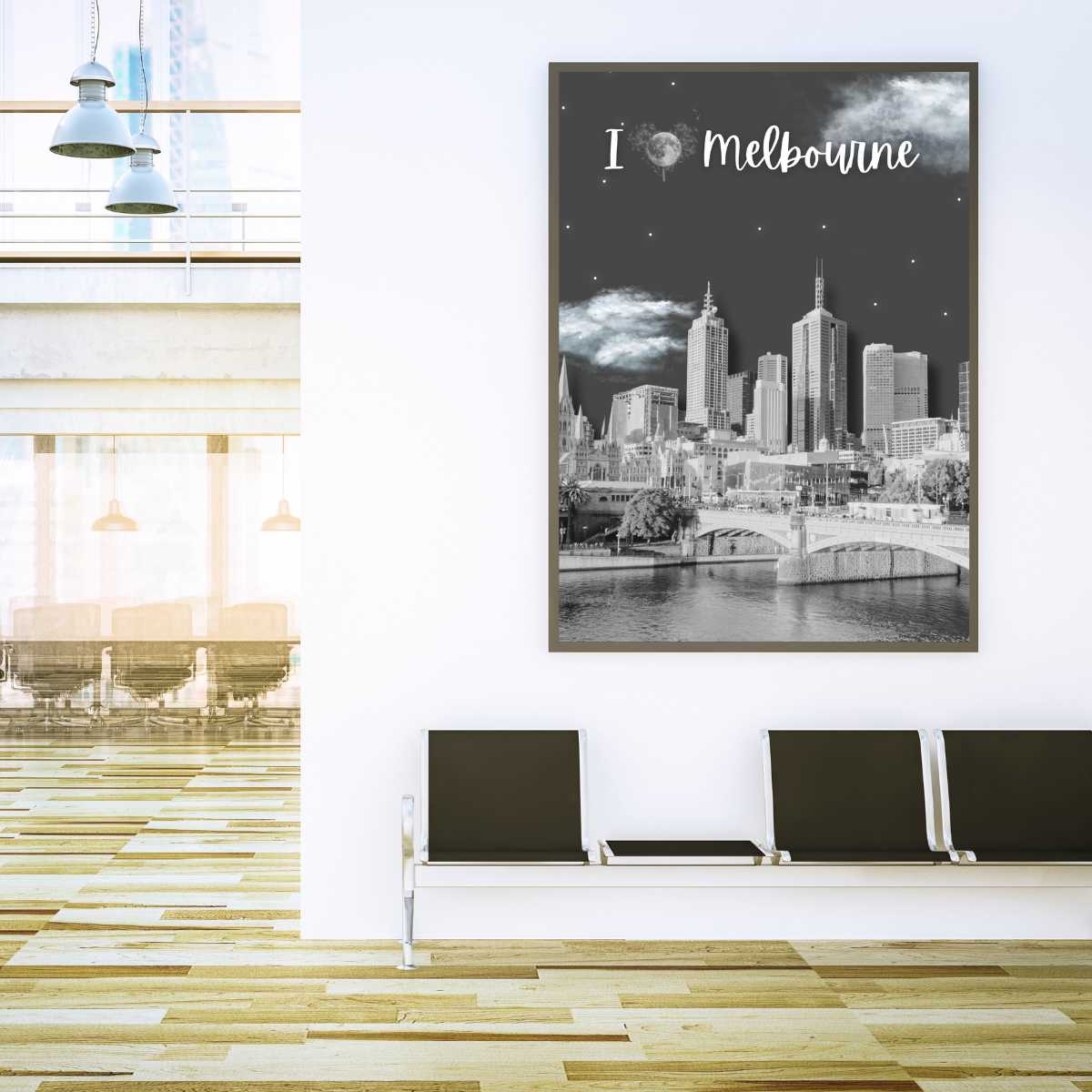 Melbourne Cityscape Wall Art Print