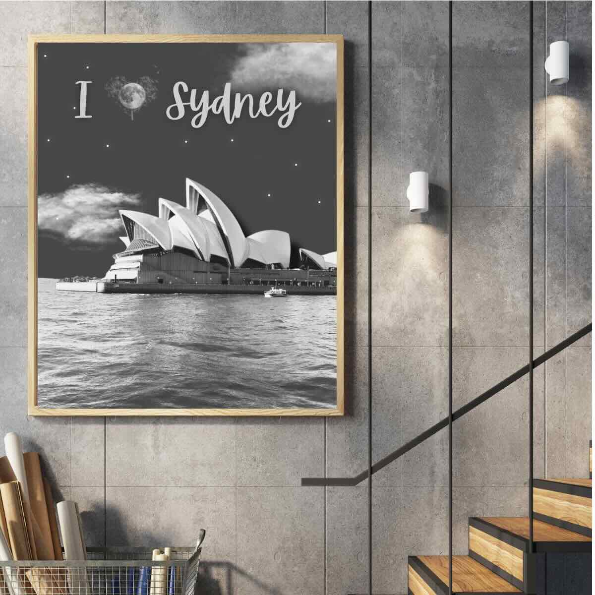 I Love Sydney Opera House Poster - Night Scene