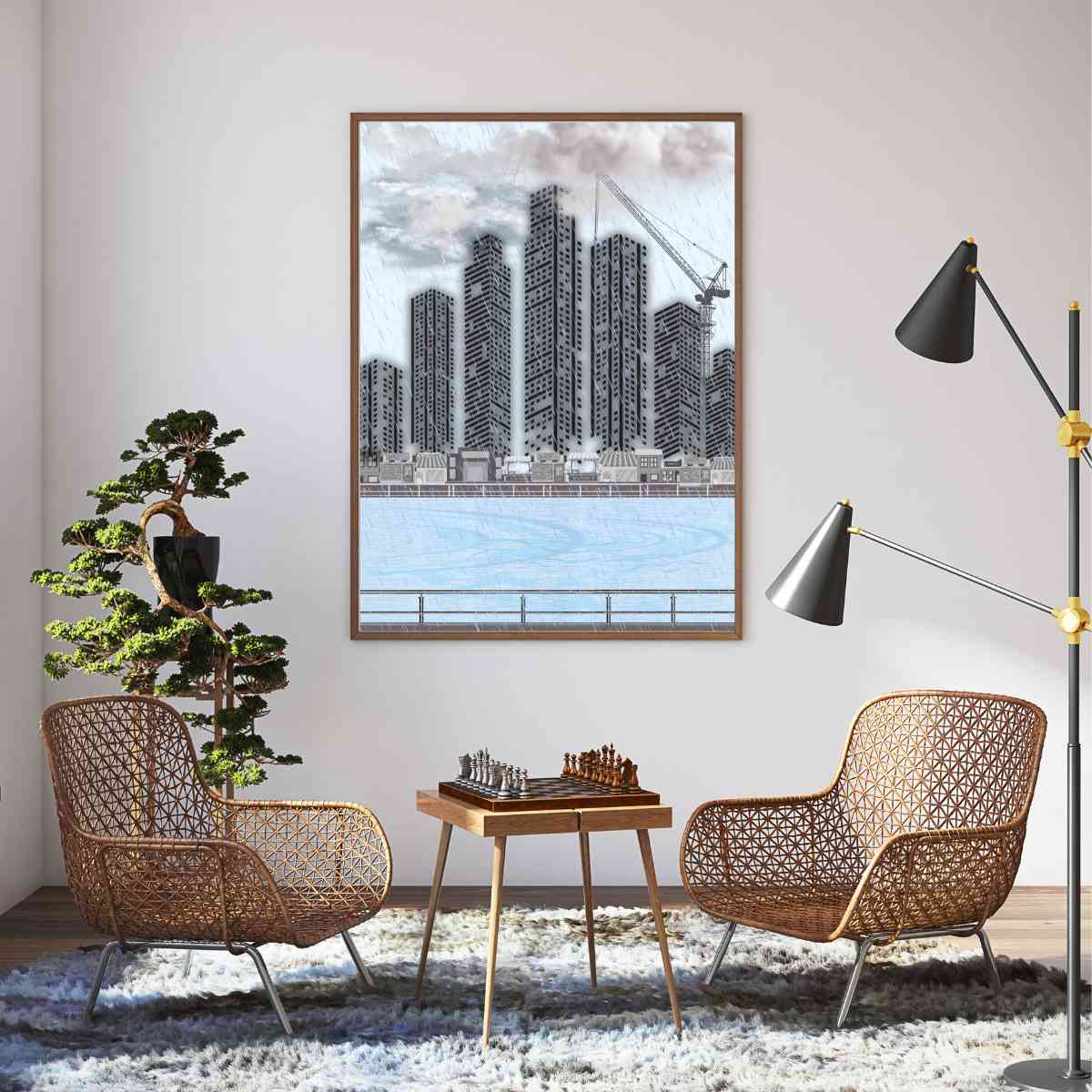 Elegant Cityscape Wall Artwork Australia - Modern Urban Decor