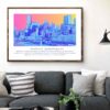 Vibrant Melbourne Cityscape: Premium Wall Art for Urban Decor