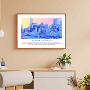 Vibrant Melbourne Cityscape: Premium Wall Art for Urban Decor