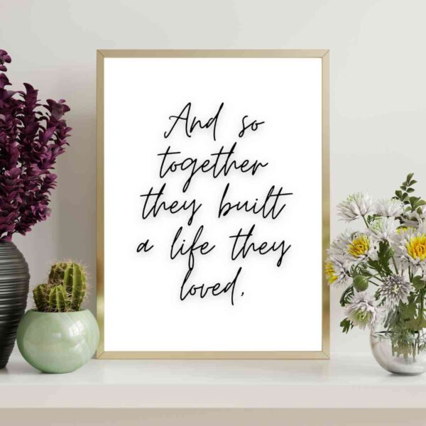 Togetherness Wall Art and Prints - Inspirational Handwritten Quote Decor