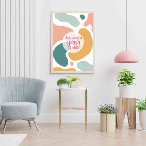 Modern Abstract Artwork Prints - Splash of Color Wall Art