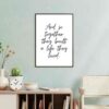Togetherness Wall Art and Prints - Inspirational Handwritten Quote Decor