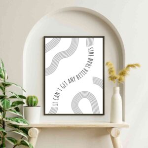 Mockup3-BetterThanThis Abstract Curves Art for Inspiration - Modern Home Decor