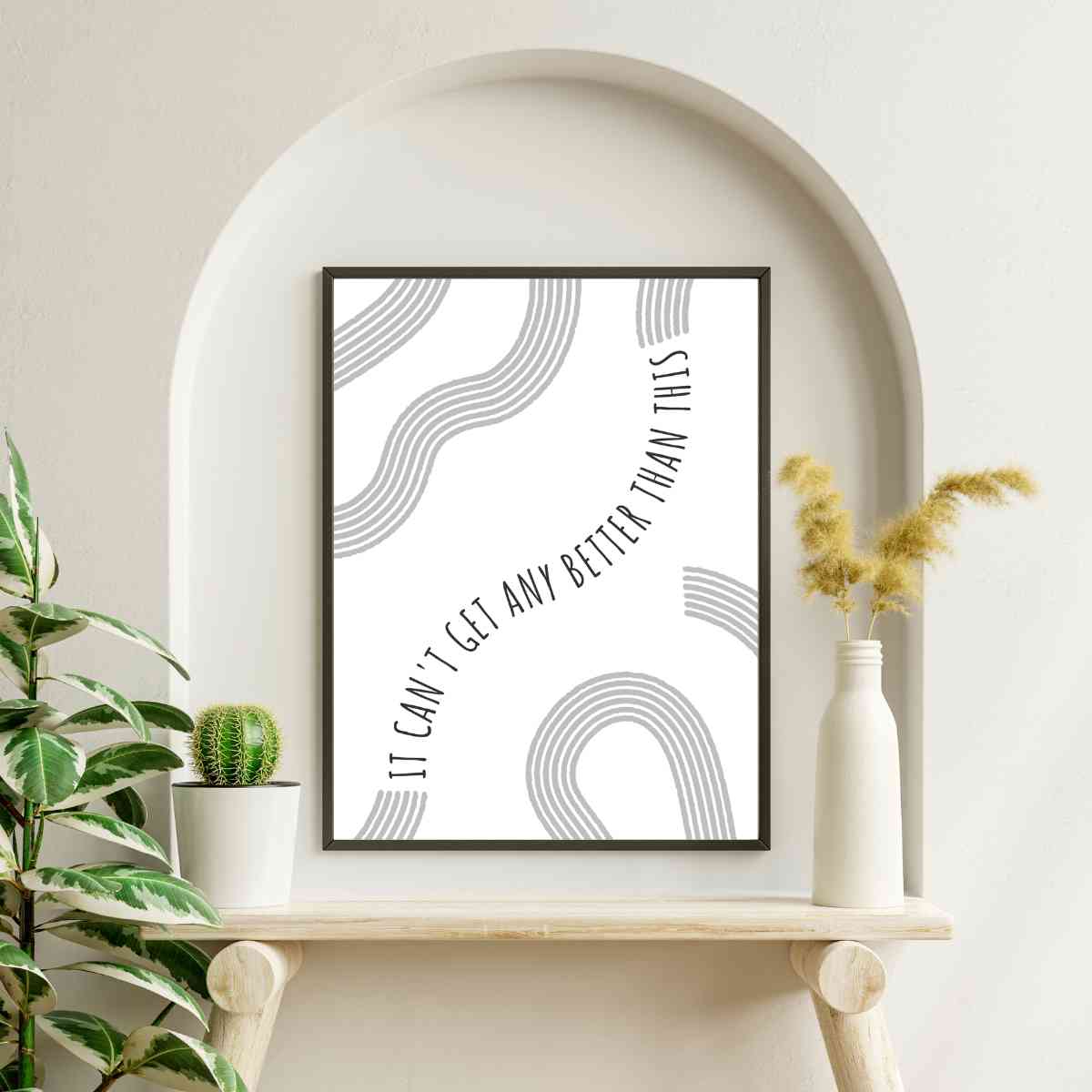 Abstract Curves Art for Inspiration - Modern Home Decor